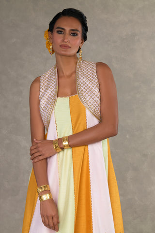 House Of Masaba-Summertime Sorbet Anarkali Set-INDIASPOPUP.COM