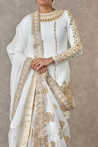 House Of Masaba-Ivory Gulaab Sharara Set-INDIASPOPUP.COM