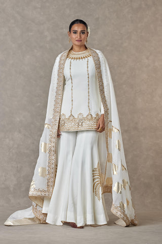 House Of Masaba-Ivory Gulaab Sharara Set-INDIASPOPUP.COM