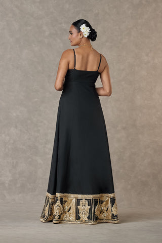 House Of Masaba-Black Haathphool Tunic And Pant-INDIASPOPUP.COM