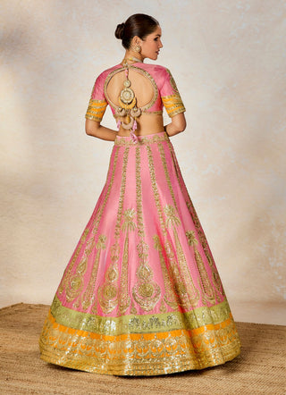 Rose thandai lehenga set