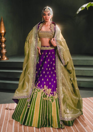 Jamun Fizz Lehenga Set by House Of Masaba available on Indiaspopup.com