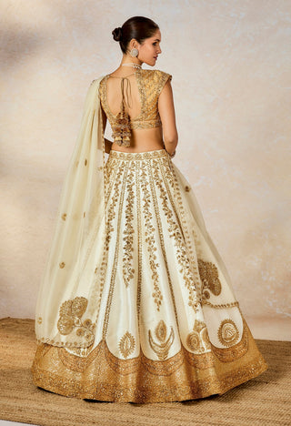 Ivory nan khati lehenga set