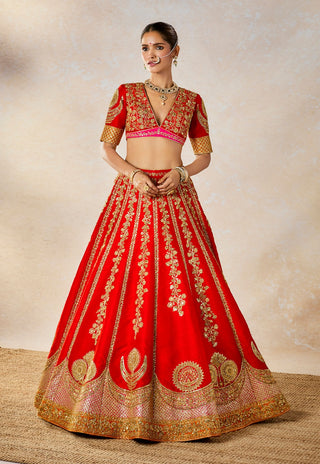 Gulab sherbet lehenga set