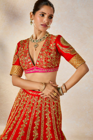 Gulab sherbet lehenga set