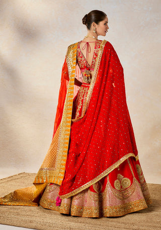 Gulab sherbet lehenga set