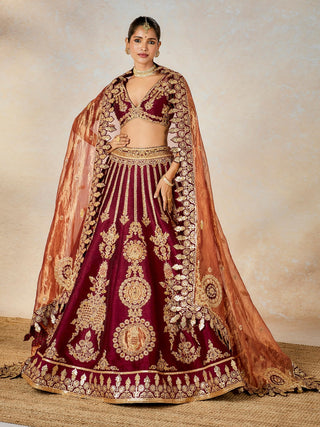 Anjeer kalakand lehenga set