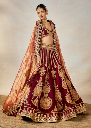 Anjeer kalakand lehenga set