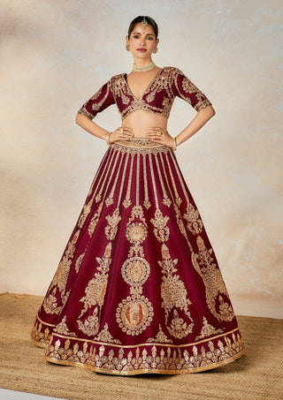 Anjeer kalakand lehenga set