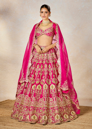 Rani pink dilli 6 lehenga set