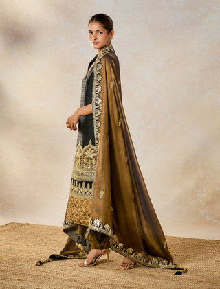 Black kala khatta salwar and kurta set