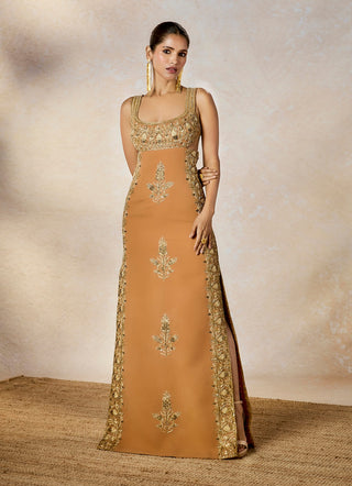 Tan mishti doi gown