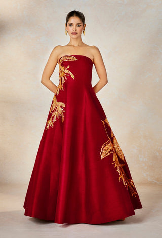 Red paan pasand gown