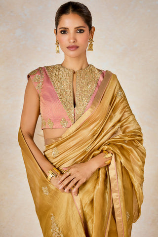 Mysore pak sari and unstitched blouse