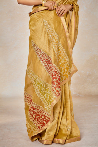 Mysore pak sari and unstitched blouse