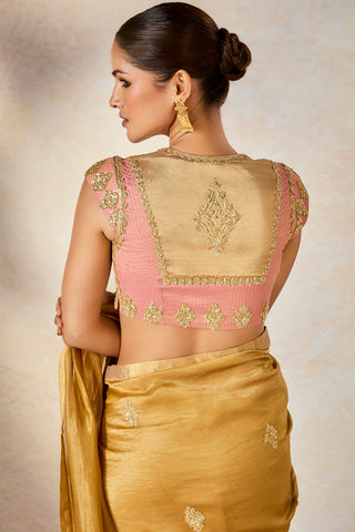 Mysore pak sari and unstitched blouse