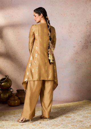 Beige timber tribe tunic and pants
