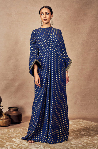 Blue Palmscape Kaftan by House Of Masaba, available on Indiaspopup.com