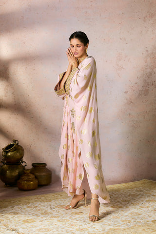 Baby pink trinkets kaftan