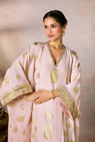 Baby pink trinkets kaftan