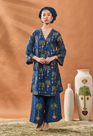 Indigo Wildscape Tunic And Pants by House Of Masaba available on Indiaspopup.com