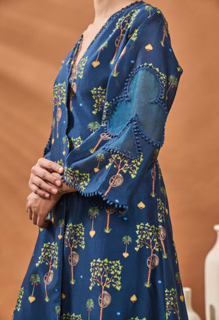 Indigo Wildscape Tunic And Pants by House Of Masaba available on Indiaspopup.com