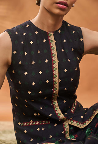 Black Tree Of Hearts Top And Pants by House Of Masaba available on Indiaspopup.com