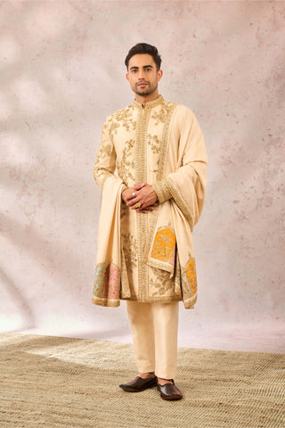 Almond bombay barfi sherwani set