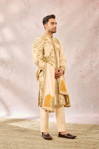 Almond bombay barfi sherwani set