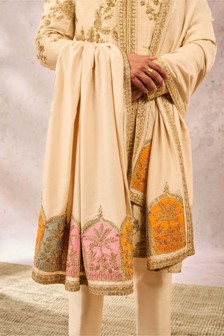 Almond bombay barfi sherwani set