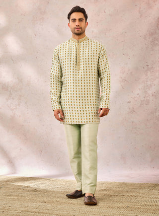 Kashni sage green kurta