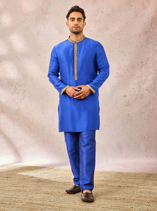 Navy blue neel bahar bundi set