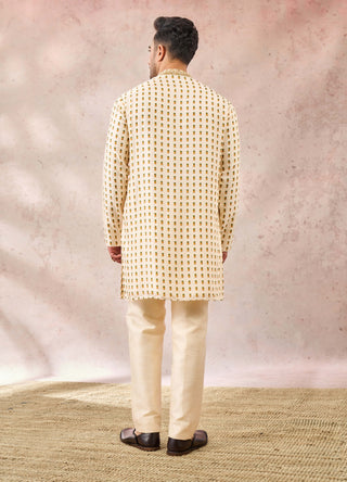 House Of Masaba Men Ivory Kalakand Kurta available on indiaspopup