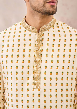 Ivory kalakand kurta