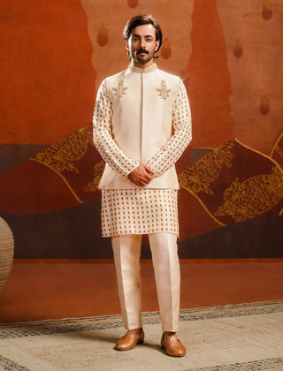 Ivory Kalakand Bundi Set by House Of Masaba Men available on Indiaspopup.com