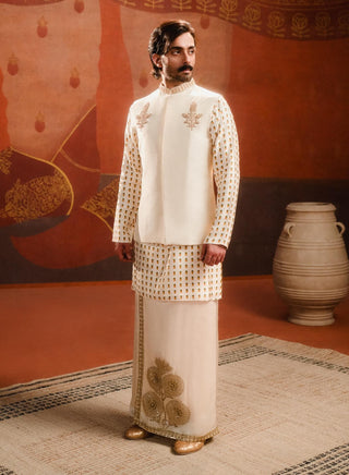 Ivory Kalakand Bundi Set by House Of Masaba Men available on Indiaspopup.com