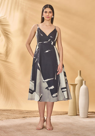 Hidden gaze wrap dress