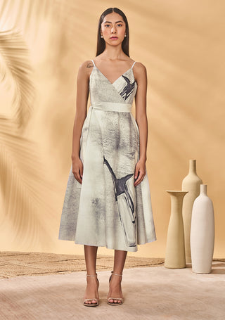 Moondust mirage wrap dress