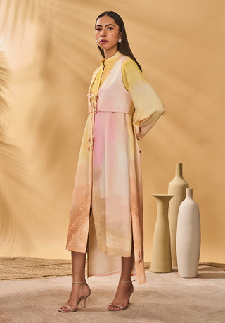 Glazing symphony shirt dress and jacket