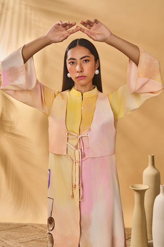 Glazing symphony shirt dress and jacket