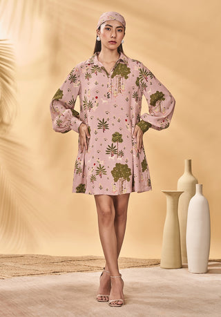 Pink pirouette picnic mini dress
