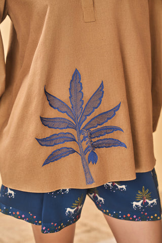 Trellis paw-tree shorts and top
