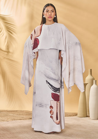 Moon and mist cape kaftan