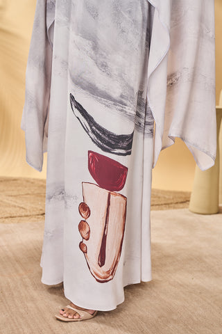 Moon and mist cape kaftan