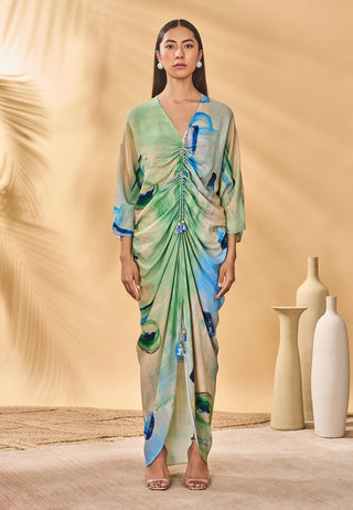 Whirl wind cinched kaftan