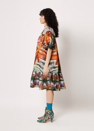 Two Point Two-Aiko Multicolor Printed Dress-INDIASPOPUP.COM