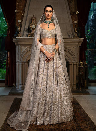 Wanderlust Starlight Masai Lehenga Set by Matsya available on Indiaspopup.com