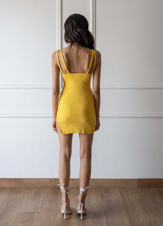 Meko Studio-Yellow Julia Dress-INDIASPOPUP.COM