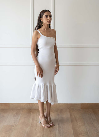 Meko Studio-White Sienna Dress-INDIASPOPUP.COM