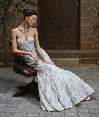 Ivory maisie lehenga set